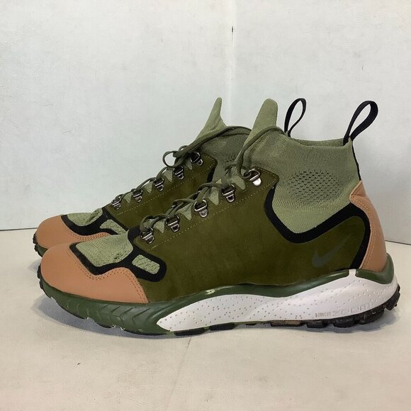 2016 Men's Nike Air Zoom Talaria Mid Fly Knit Shoes  Size 9.5 Palm/Tan Color - Picture 4 of 13